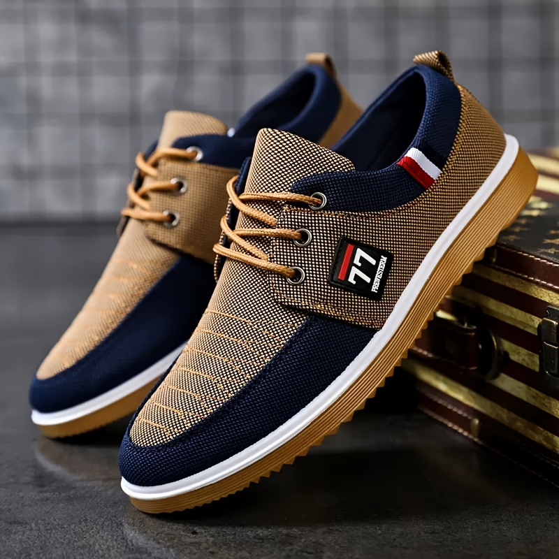Knit Fabric Lace Up Sneakers - Nowe, modne i stylowe buty męskie:
