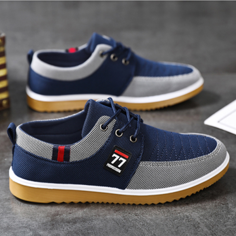 Nowe, modne i stylowe buty męs – Knit Fabric Lace Up Sneakers recenzja i cena
