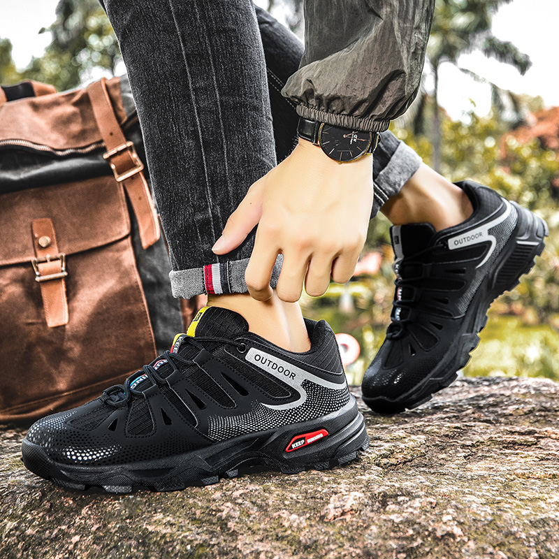 Męskie buty turystyczne sznuro – Anti Slip Trail Running Sneakers recenzja i cena