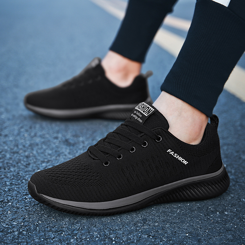 YRZL Buty sportowe dla mężczyz – Knit Fabric Lace Up Sneakers recenzja i cena